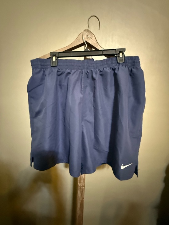 Nike Other - Nike Men's Dark Blue mesh lined Swim Trunks with White Swoosh